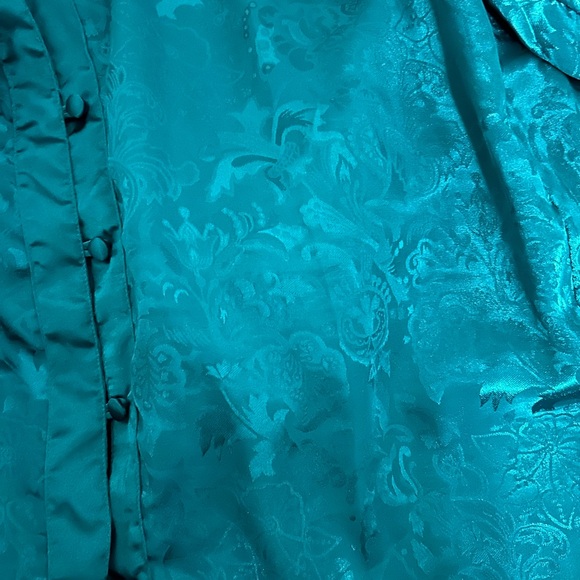 Emerald green jacquard blouse Victoria’s Secret Gold Label - Picture 5 of 8